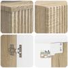 Bathroom Furniture Set 2 pcs Sonoma Oak 33 x 34.5 x 100 cm
