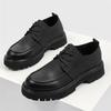 Leather Men Casual Shoes Breathable Handmade Lace-Up Business Shoes Classic Mens Dress Shoes Thick Sole Fashion Male Shoes