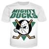 Sports Mighty Duck Helmet Print Short-sleeved T-shirt Half-sleeved Summer Casual Oversized T-shirt Men's Top Cute Shirt Hip Hop