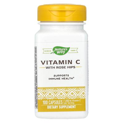 Vitamin C with Rosehip, 100 Capsules