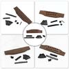 Acoustic Guitar Bridge Guitar Saddles Nut Slotted Bridge Pins Rosewood 6 String Folk Guitar Bridge Replacement Part