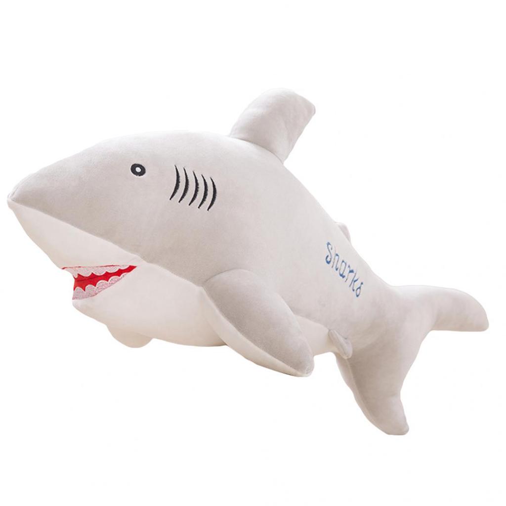 Cute Simulated Shark Fish Plush Toy Soft Stuffed Doll Pillow