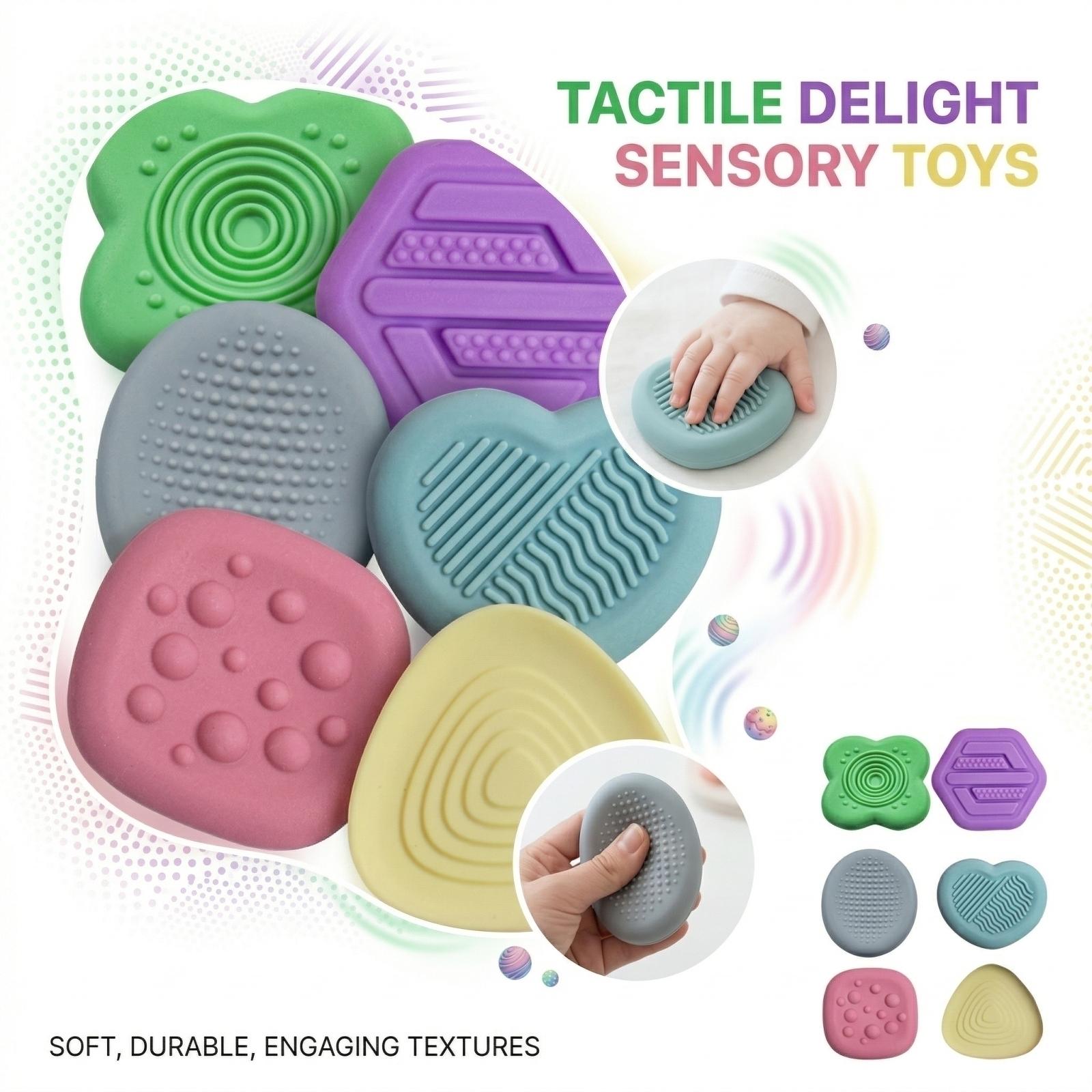 

Stress-relieving Toys For Teenagers And Adults, Sensory Toys, Soft Silicone Sensory Toys One Size