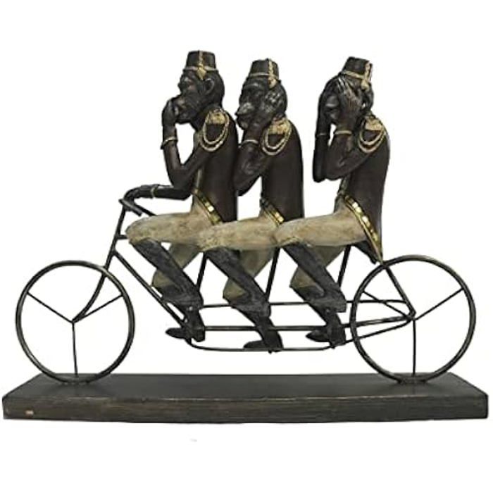 Figurine Décorative - DKD HOME DECOR - Métal - Noir Et Doré - 40x9x31 Cm - Intérieur