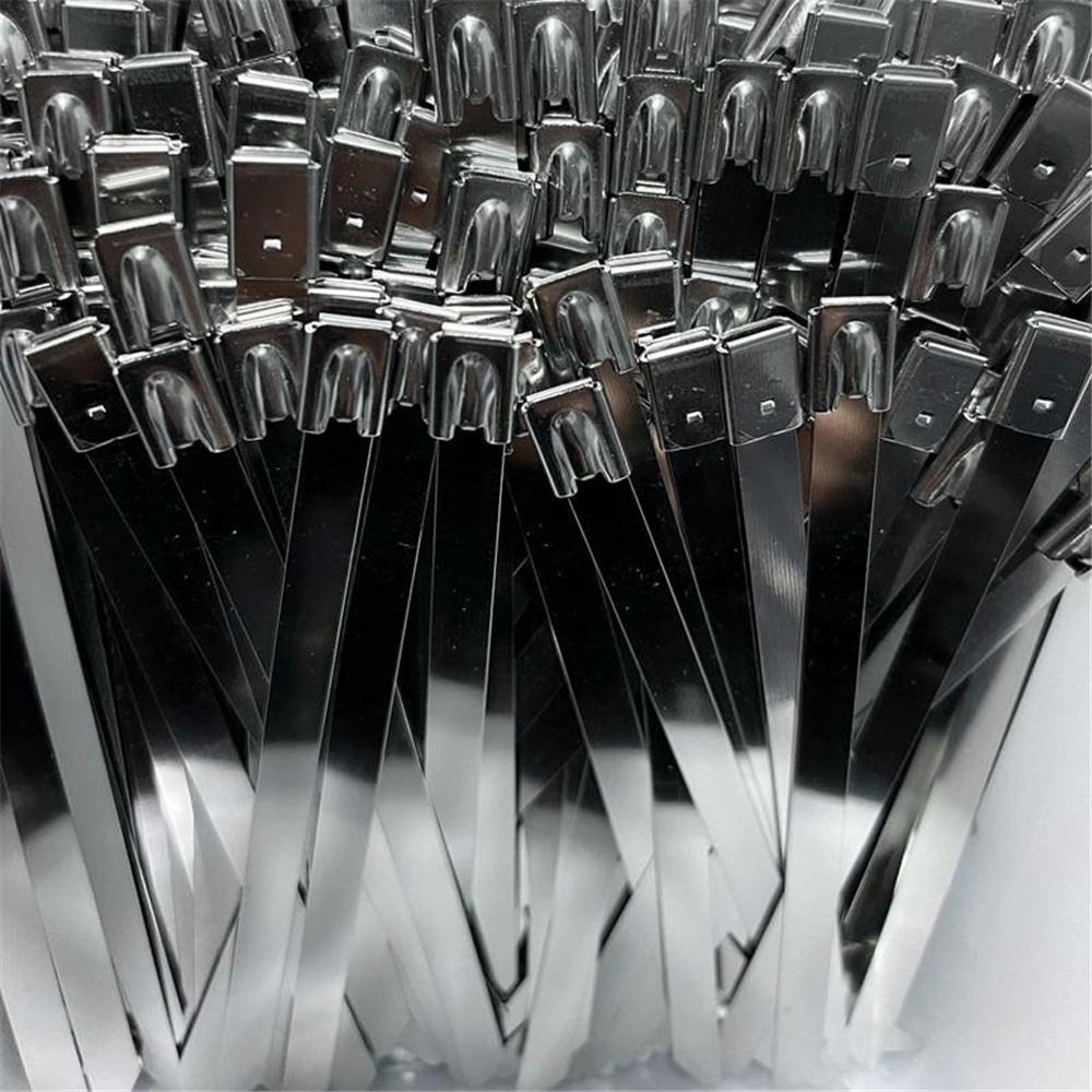 304 Stainless Steel Cable Ties Self-locking Ties High Temperature Resistant Metal Ties Wire Ties
