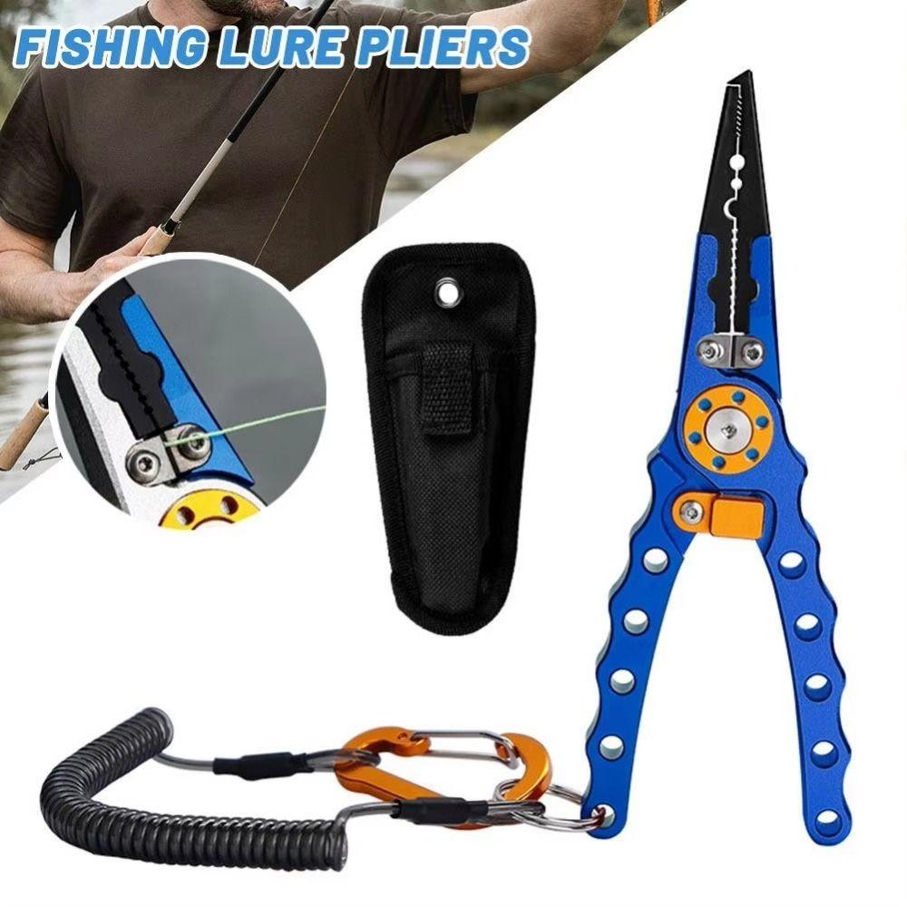 Lightweight Fishing Pliers Aluminum Zinc Zinc Alloy Line Cutting Pliers Hook Remover Pliers  Night Fishing