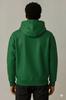 Handmade Men's Wear Biker Lambskin Leather Hoodie Green Genuine Classic Jacket