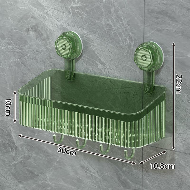 

Настенная вращающаяся стойка для хранения на присосках, стойка для хранения в ванной комнате, коробка для хранения лицевых полотенец, крючок на стену Large зелёный
