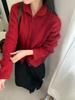 2025 Autumn/Winter Women's Versatile Lapel Cable Knit Wool Cardigan - Loose Slimming Fit Sweater