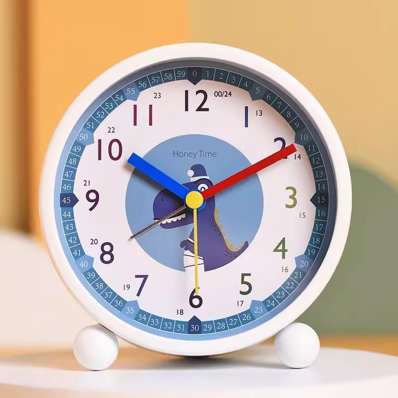 Early Childhood Alarm Clock for Students Special Children's Time Management for Boys and Girls To Go To School. Metal Bedside Mute Clock