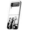 Tokyo Aevengers Black Anime Case Phone Cover for Samsung Galaxy Z Flip 7 6 5 4 3 5G ZFlip7 ZFlip6 ZFlip5 ZFlip4 ZFlip3 Black Fun