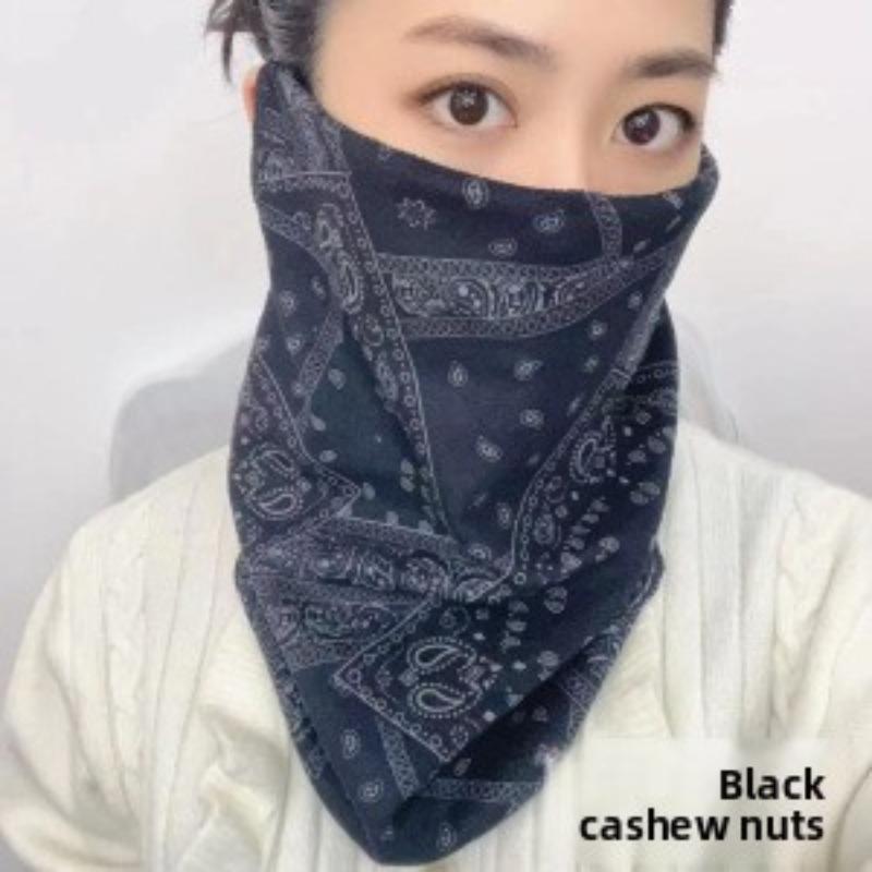 

Men and Women Keep Warm, Windproof, Ever-changing Driving and Riding Ear Masks Black cashew