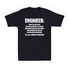 Camiseta de Ingeniero Divertida Ingeniero Sustantivo Regalo Para Ingeniero Ingeniería Hombres Camiseta