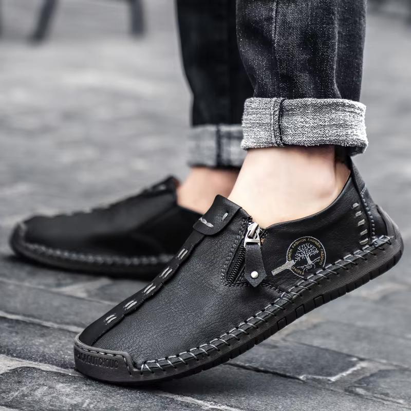 Hochwertige Herrenschuhe Mode Handgefertigte Leder Freizeitschuhe Klassische Slip-on Loafer Mokassins Komfort Weiche Sohle Autofahrer Schuhe