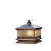 Copper Solar Waterproof Outdoor Pillar Light - European-Style Garden and Gate Lamp