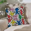 Art K-Keith-H-Haring Pillow Case Cushion Cover Soft Cute Throw Pillow Case For Car Sofa Pillowcase Polyester With Zipper