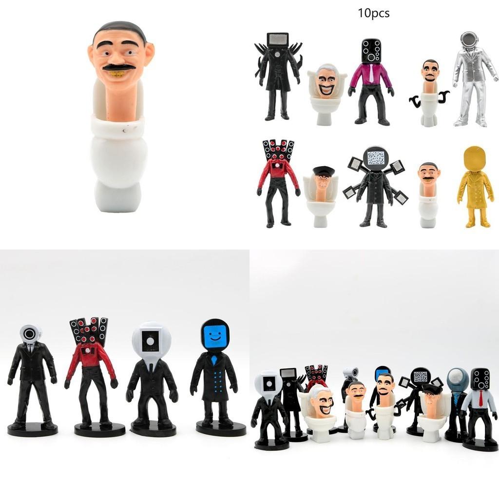 Skibidi Toilet PVC Figura da Collezione Gioco Interattivo Decorazione da Scrivania
