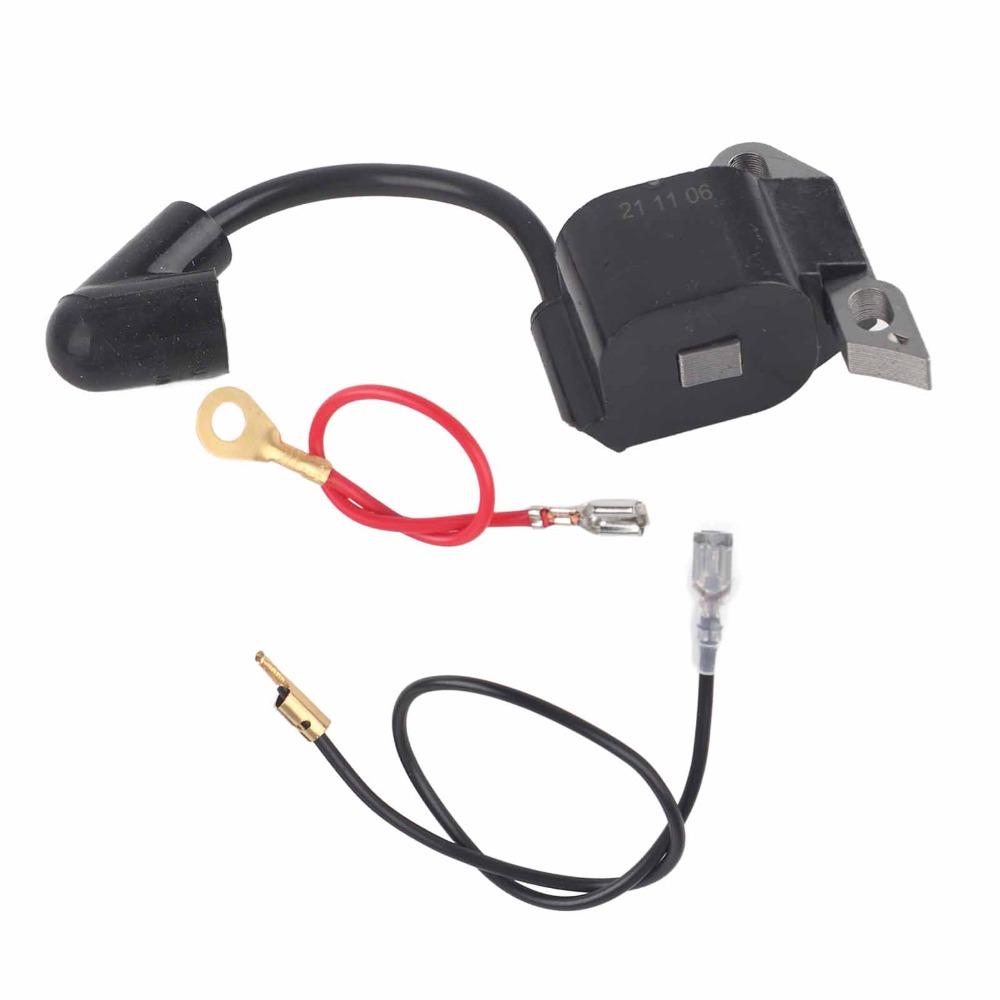 Compact Ignition Coil Module Black Ignition Coil Replacement Chainsaw Electrical Part  Garden Tools