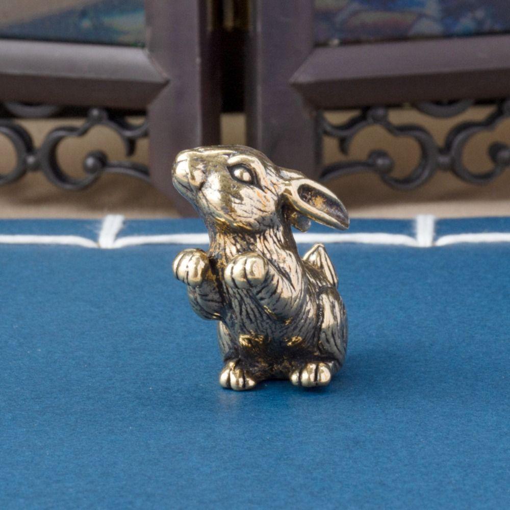 Rabbit Rabbit Ornament Vintage Zodiac Rabbit Figurines Personality   Home Decoration