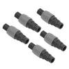 5 Sets Pneumatic Fitting Air Coupler Quick Connector Type C Self Locking Female Thread(SF+PF20 )