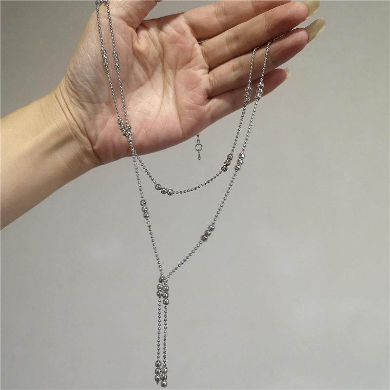 New Korean Fashion Simple INS Style Comb Heart Metal Pendant Long Necklace For Women Charm Accessories 2025 Grunge Jewelry Gift