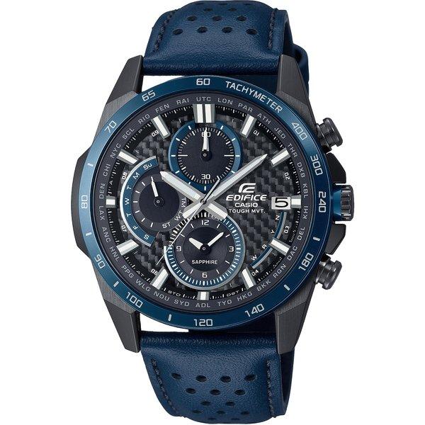 

CasioCASIO EDIFICE EQW-A2000CL-2AJF [EDIFICE мужской кожаный ремешок сапфировое радио с солнечной батареей (карбоновый циферблат) Умный доступ]