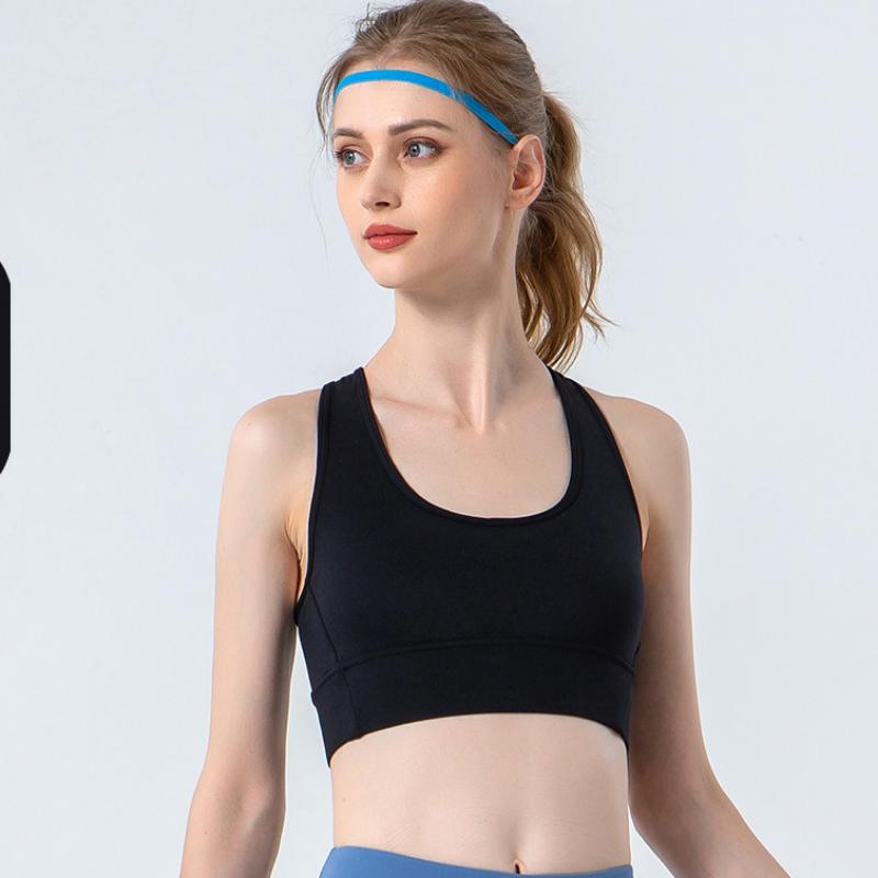 

Спортивный бюстгальтер высокой прочности с датчиком облаков для женщин, бег, ударопрочный, скрещенные ноги, красивая спина, жилет для йоги, нижнее белье для фитнеса S чёрный