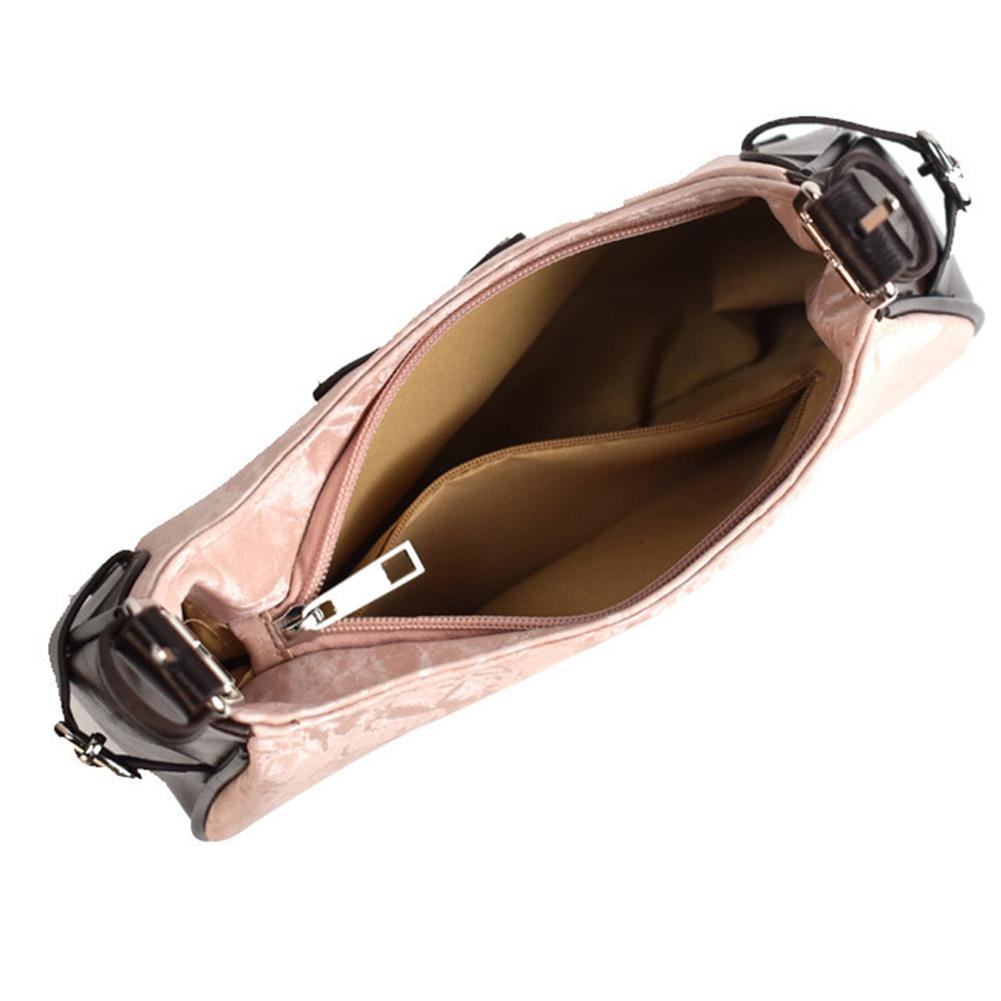 - Women Vintage Shoulder Bag PU Leather Butterfly Contrast Color Female Street B