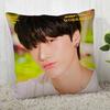 Custom Ateez Kpop Style Square Pillowcase Custom Zippered Pillow Cover Case 45X45Cm(One Side) 04.1