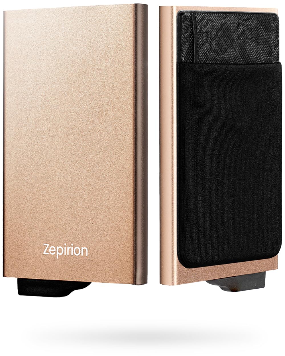 

Оптимизирован для безналичных кредитных карт чехол Sliding Slim Thin Aluminum Quick Wallet 2 [zepirion] Антискимминг Антимагнитный Мужской Женский (Золото)