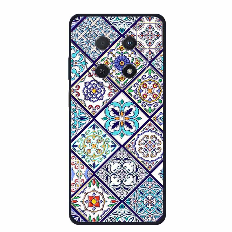 3D Emboss Case For Huawei Nova 14i Phone Case Coque Flowers Silicone Soft Back Cover For Huawei Nova 13i Y91 12i Case Funda Para