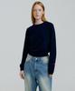 MOLLIOLLI Mony Round Neck Cashmere Knit [Navy]