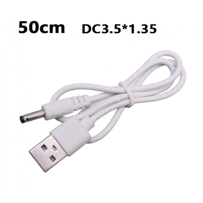 USB to DC 3.5*1.35mm Pure Copper Two-Core Power Cord for Mobile, Microphone, and Audio Charging