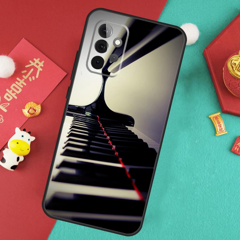 Piano Keys Musical Case For Samsung Galaxy A13 A33 A53 A15 A25 A35 A55 A54 A34 A14 A71 A51 A12 A32 A52 Cover