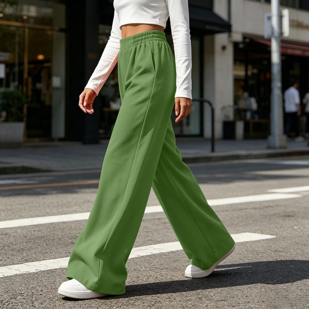 Women's Casual Elastic Waist Jogger Pants for and Workout