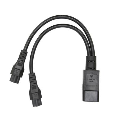 Splitter Power Plug Cord IEC320 C14 Male To Dual IEC320 C5 Female Power Cord for Laptop Power