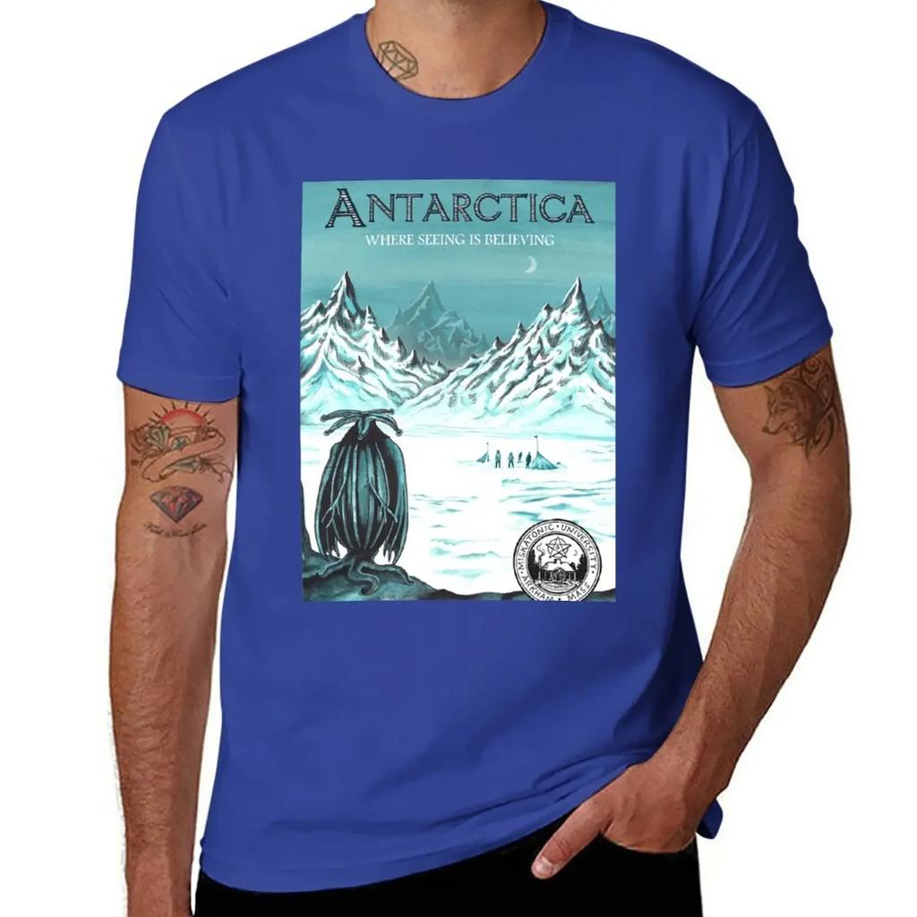 Antarktis wo sehen glauben macht T-Shirt Zölle Sommer Oberteile koreanische Mode Herren Kleidung