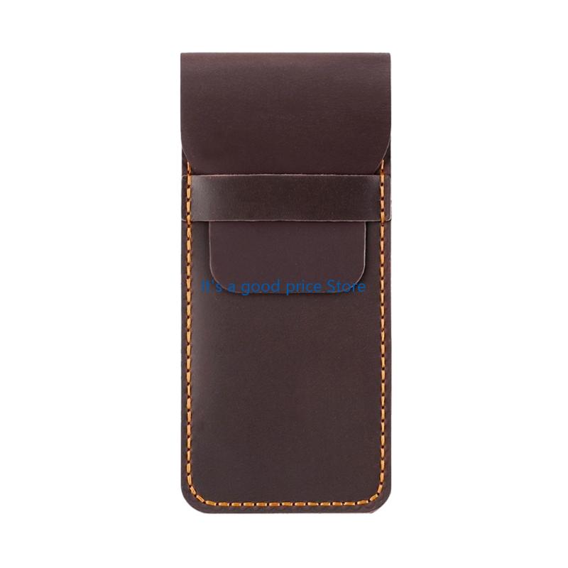 Leather Fountain Pen Case Water Resistant Pen Organiser Portable Pencil Pouches For Men Women Writing Essential Storage