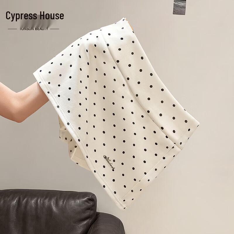 Women s High-Waist Color-Block Polka Dot Mini Skirt L