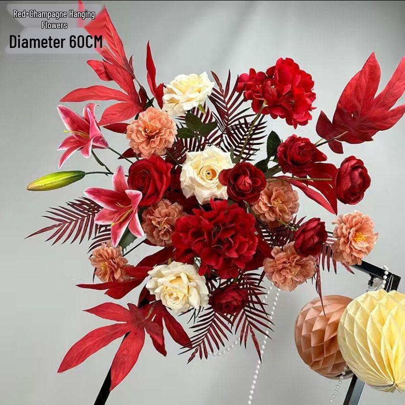 Geometric Iron Art Wedding Flower Ornaments for Venue Decoration