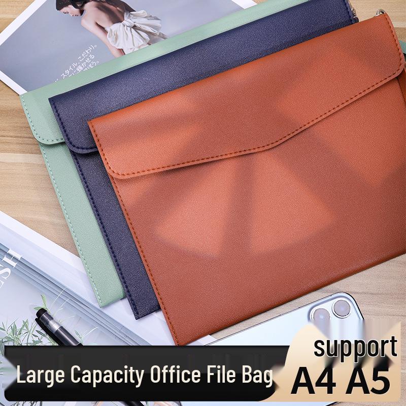 Leather A4/A5 Handle Briefcase & File Bag with Logo Printing Option