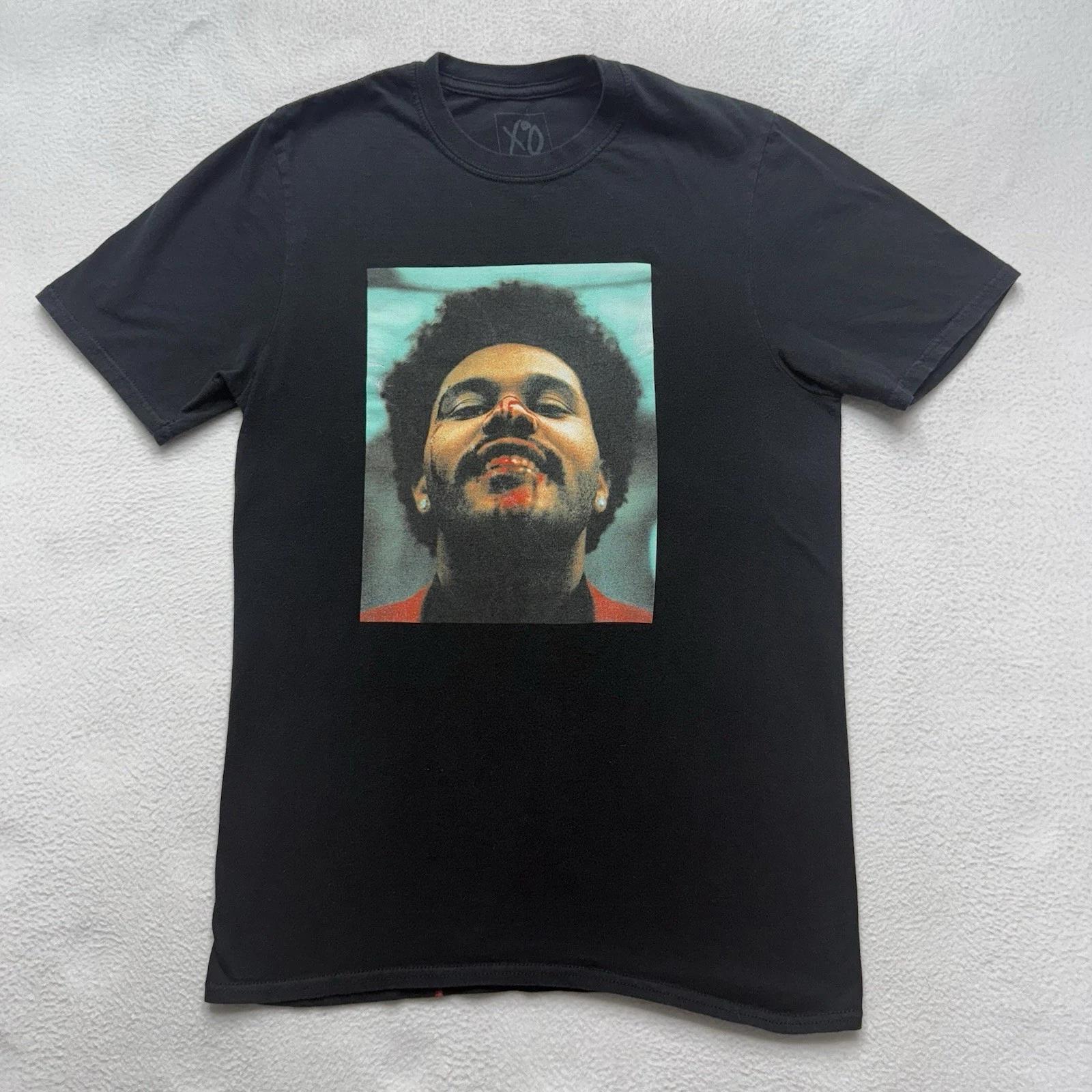 Футболка The Weeknd After Hours Tour Концерт Капли Крови XO Редкая Мужской Размер M XL
