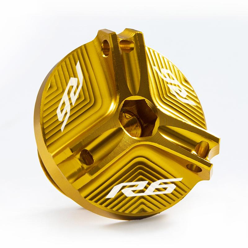 

Для Yamaha R6 YZF R6 YZFR6 YZF-R6 2010-2022 крышка топливного бака переднего и заднего тормоза и защита крышки заливной горловины R6 gold