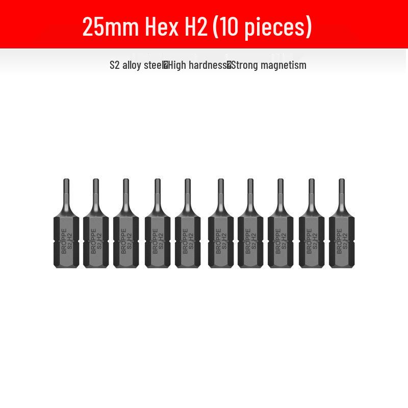 Compact Electric Screwdriver Bit Set: Phillips, Slotted, Torx, Hex, Strong Magnetic Power Drill, S2 Magnetic Bits.