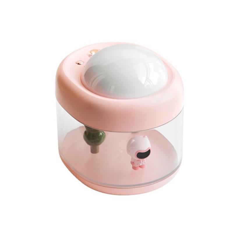 Portable 3 in 1 Air Humidifier with Rotation Projection & Atmosphere Lamp Adorable-design Girlfirend Gift for Bedroom