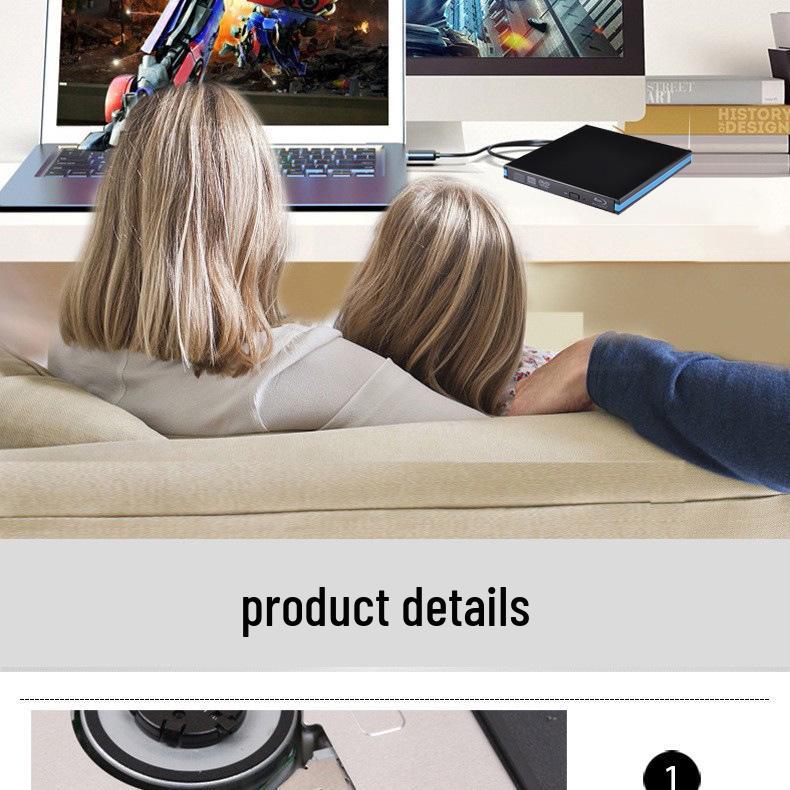Portable External Blu-ray Burner Optical Drive