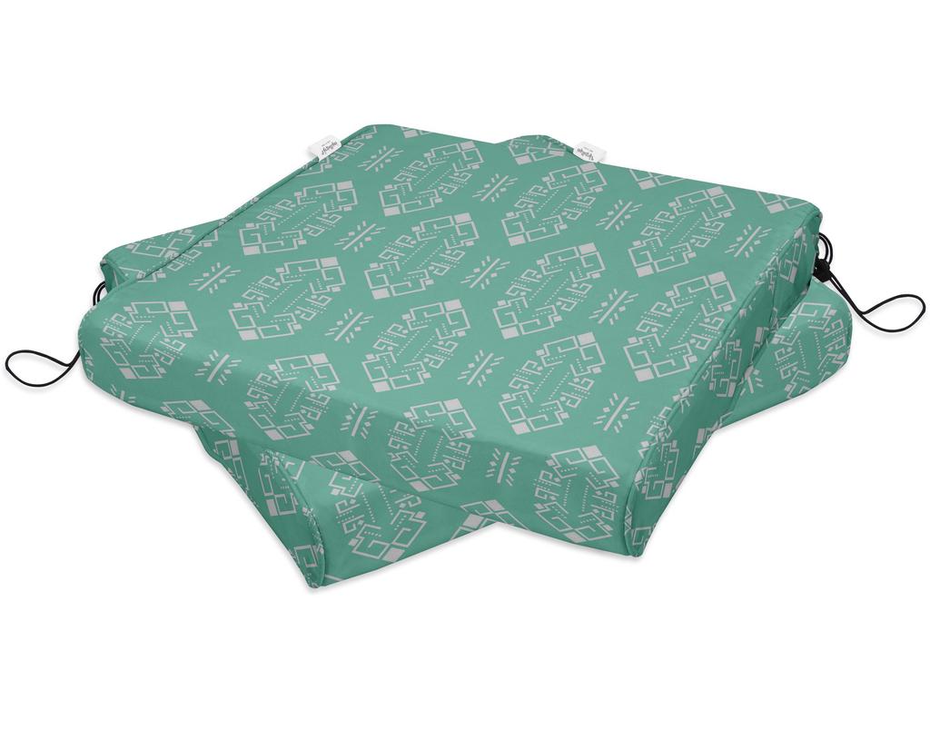 Vargottam Perfect Outdoor Indoor Square Corner Seat Cushions Water-Resistant Lounge Chair 18.5" X 16" Home Office Patio Furniture
