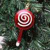 Electroplated Candy Pendant Plastic Xmas Tree Hanging Pendants Crafts Christmas Lollipop  Gift