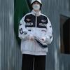 Hip-hop American stand-up collar jacket trendy brand autumn and winter street fried street locomotive leather jacket men's and women's ruffian hands