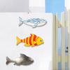 3Pcs/Set Wooden Fish Nautical Wall Decor, Whale Shark Striped Fish Wall Art for Lake House, Coastal Ocean Theme Hanging Ornament